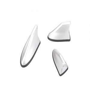 Antenna, Shark Fin Antenna Roof Aerial Base AM FM Radio Signal - white